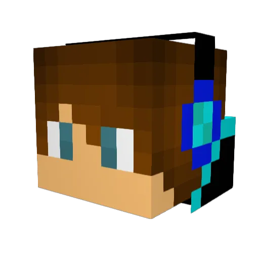 creator748 Minecraft avatar head, 3D render
