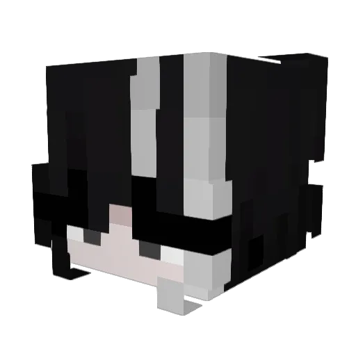 creatorthegoth Minecraft avatar head, 3D render