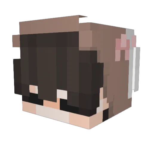 creatureliness Minecraft avatar head, 3D render