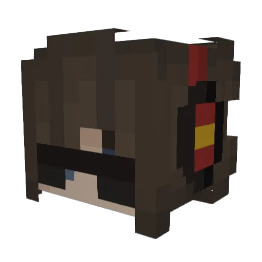 creboo1 Minecraft avatar head, 3D render
