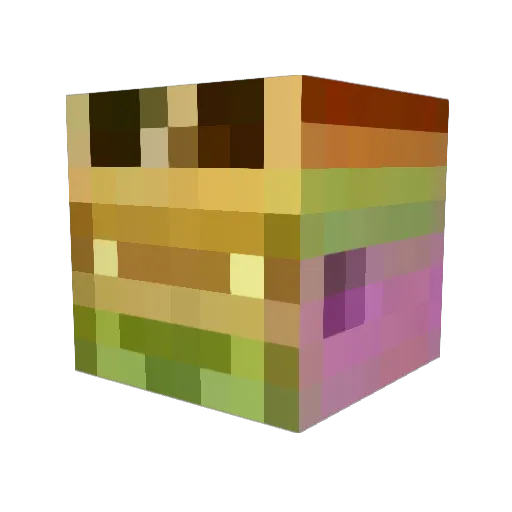 crediter43 Minecraft avatar head, 3D render