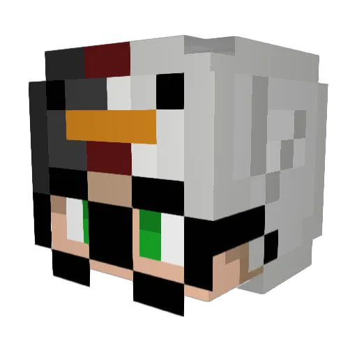 cree5 Minecraft avatar head, 3D render