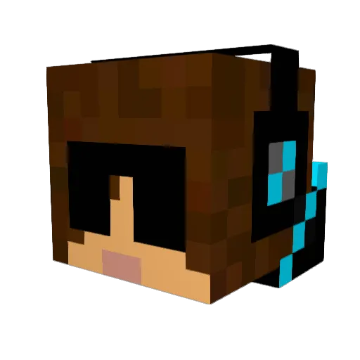 creedglen Minecraft avatar head, 3D render