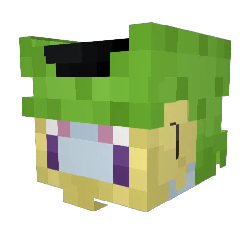 creedydeedy Minecraft avatar head, 3D render