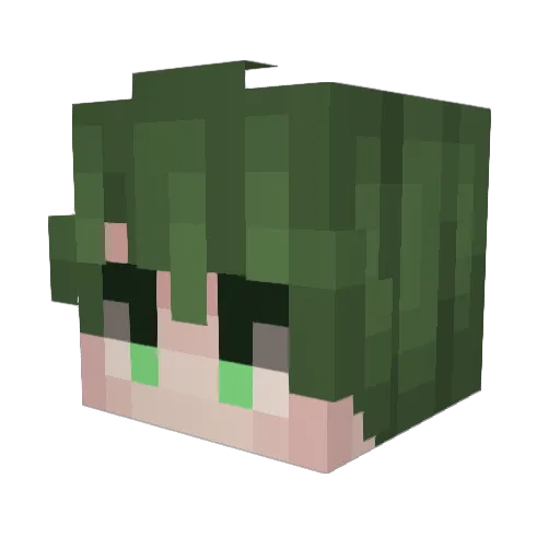 creeeps8044 Minecraft avatar head, 3D render