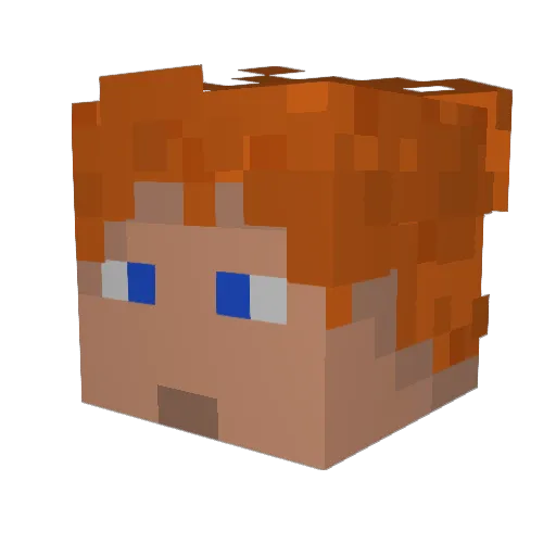 creekz92 Minecraft avatar head, 3D render