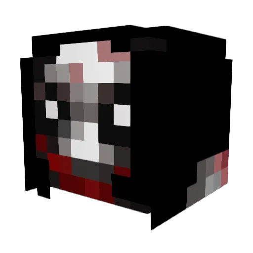 creeming Minecraft avatar head, 3D render