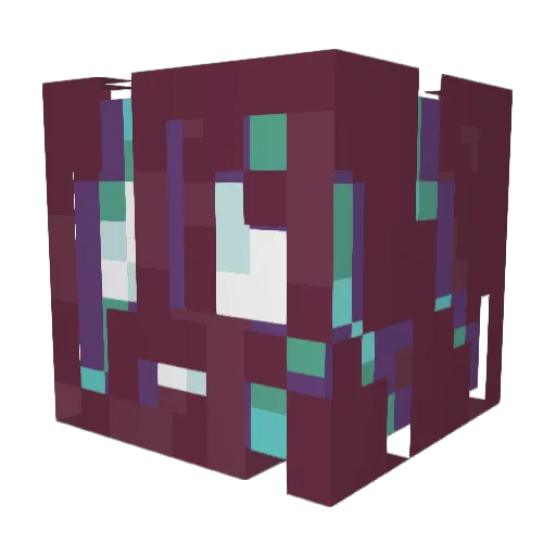 creepbuster Minecraft avatar head, 3D render
