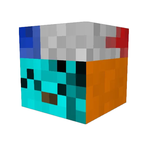 creeper017 Minecraft avatar head, 3D render