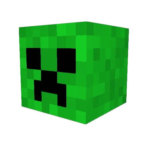 creeper1928 Minecraft avatar head, 3D render