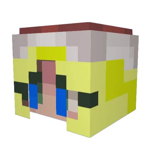 creeper2awesome Minecraft avatar head, 3D render