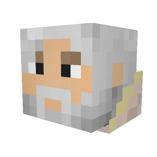 creeper2good Minecraft avatar head, 3D render