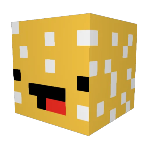 creeper_445 Minecraft avatar head, 3D render