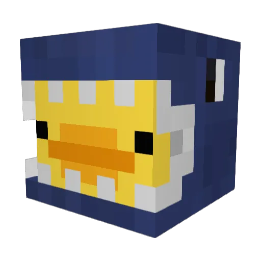 creeper_loads Minecraft avatar head, 3D render