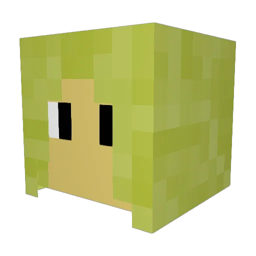 creeper_skinner Minecraft avatar head, 3D render