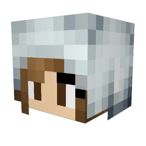 creeper_spider Minecraft avatar head, 3D render