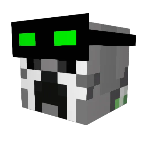 creeperboo4000v Minecraft avatar head, 3D render