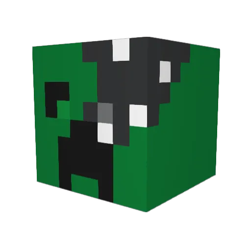 creeperboy1401 Minecraft avatar head, 3D render