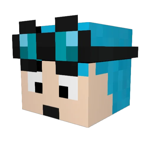 creeperboy_77 Minecraft avatar head, 3D render