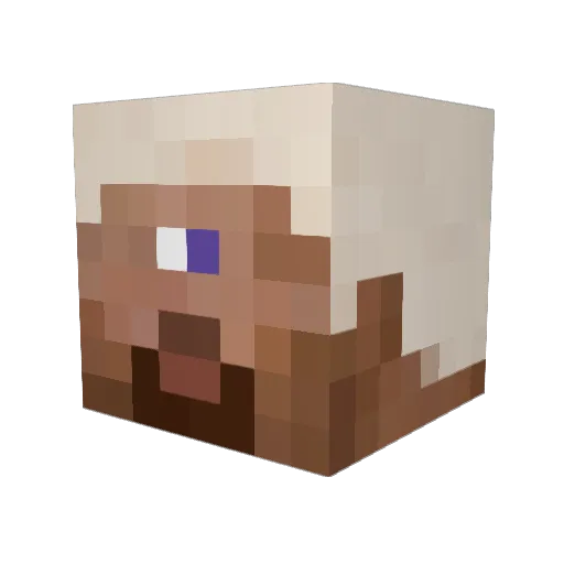 creeperconcuer Minecraft avatar head, 3D render