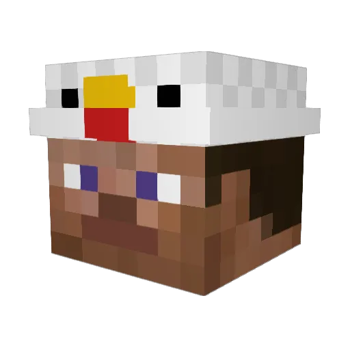 creepercraft6 Minecraft avatar head, 3D render