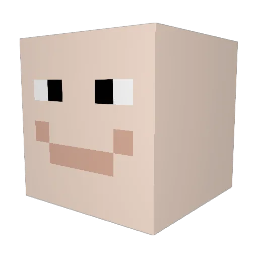 creepergreyalt Minecraft avatar head, 3D render
