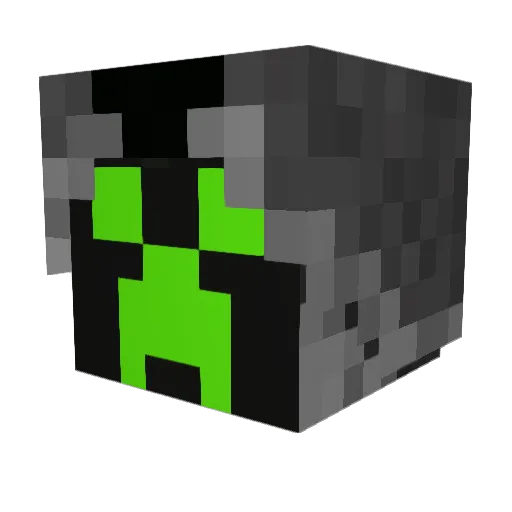 creeperhead246 Minecraft avatar head, 3D render