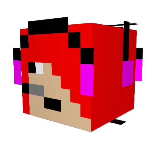 creeperhunter186 Minecraft avatar head, 3D render