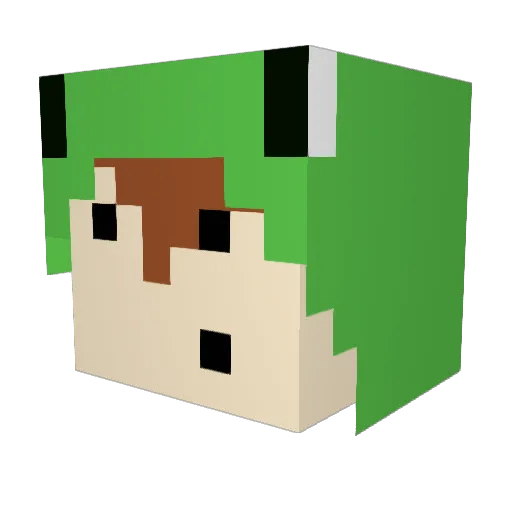 creeperkiller917 Minecraft avatar head, 3D render