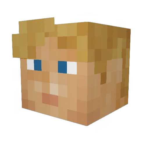 creeperrape1 Minecraft avatar head, 3D render