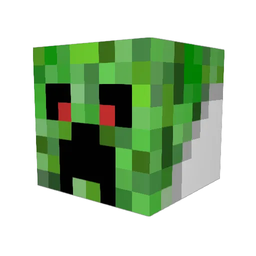 creeperrocker68 Minecraft avatar head, 3D render