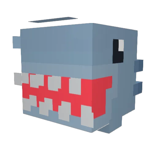 creeperstyleAC Minecraft avatar head, 3D render