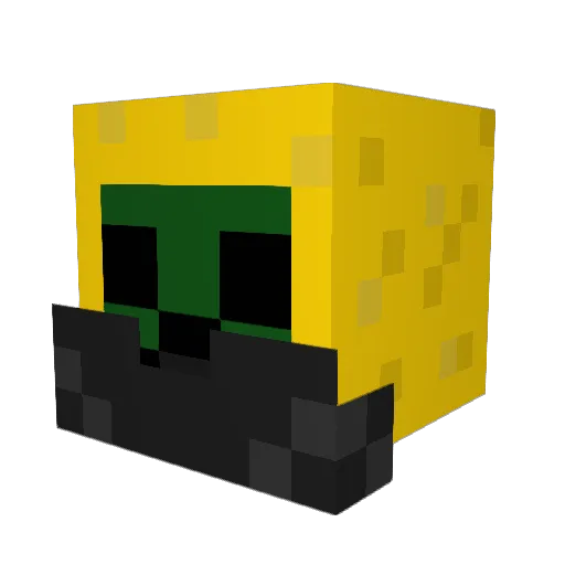 creeperxyz10 Minecraft avatar head, 3D render