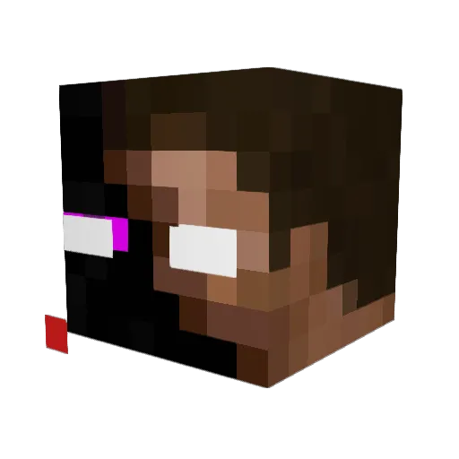 creeperycreeper Minecraft avatar head, 3D render