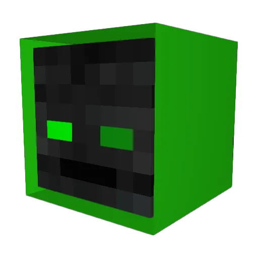 creepeurlegamer Minecraft avatar head, 3D render