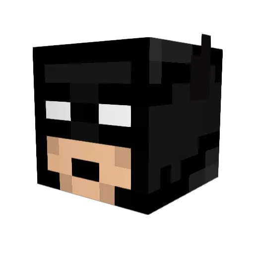 creepexter Minecraft avatar head, 3D render