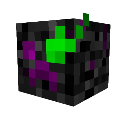 creephole Minecraft avatar head, 3D render