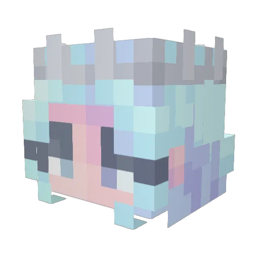 creepier360 Minecraft avatar head, 3D render