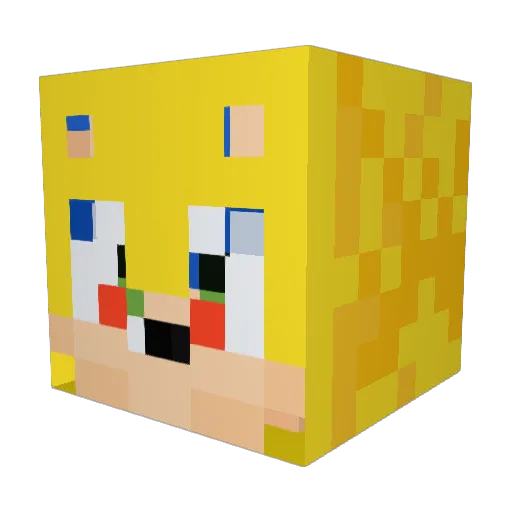 creepin_64 Minecraft avatar head, 3D render