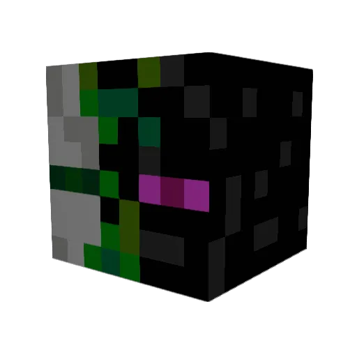 creepmeout101 Minecraft avatar head, 3D render