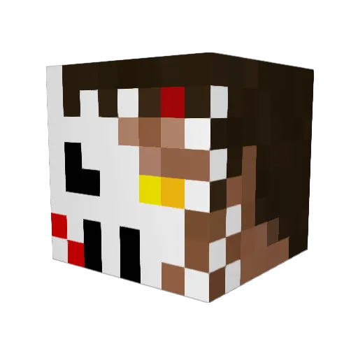 creepn1 Minecraft avatar head, 3D render