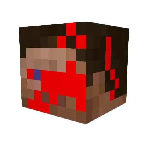 creepyastralking Minecraft avatar head, 3D render