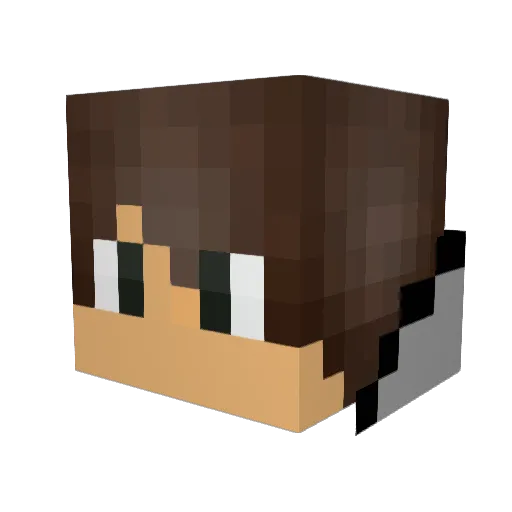 creepycgb Minecraft avatar head, 3D render