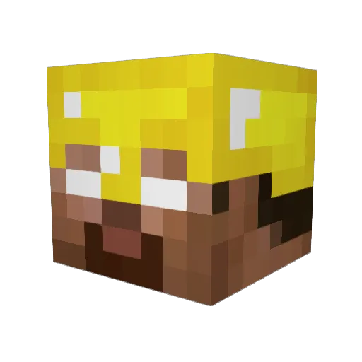 creepyjack Minecraft avatar head, 3D render