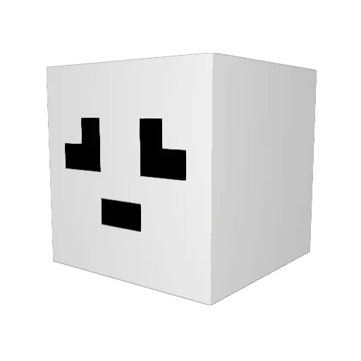 creepysaito Minecraft avatar head, 3D render