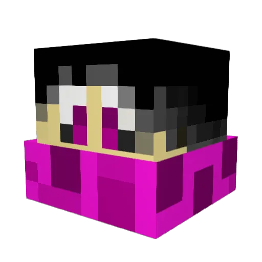 creesmeme Minecraft avatar head, 3D render
