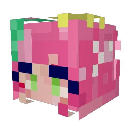 creichurr Minecraft avatar head, 3D render