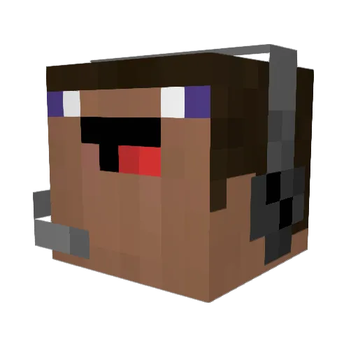 crelle1234 Minecraft avatar head, 3D render