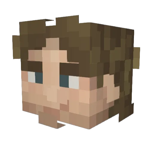 cremate6 Minecraft avatar head, 3D render