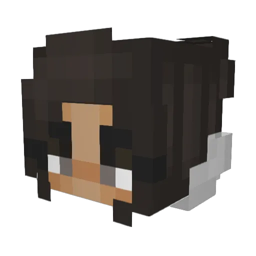 creminemm Minecraft avatar head, 3D render